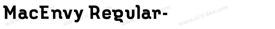 MacEnvy Regular字体转换